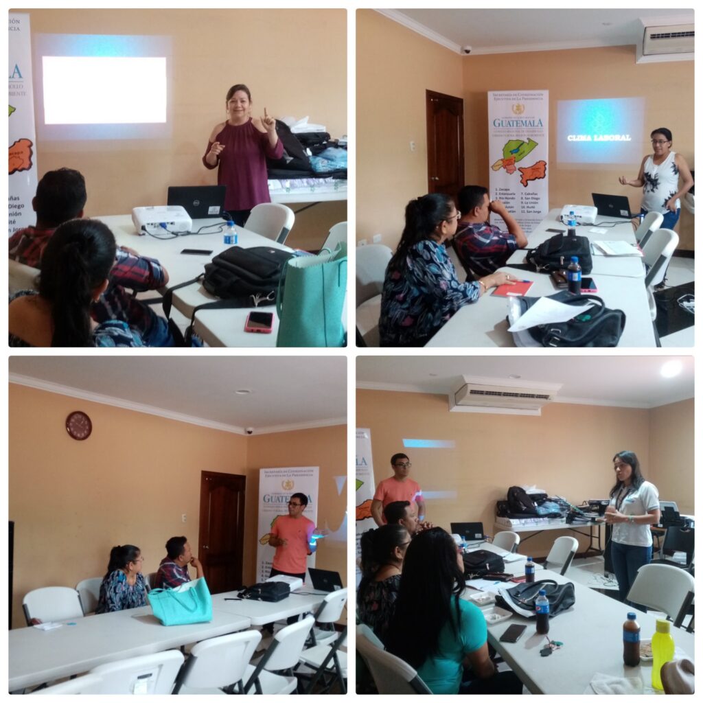 Replica a integrantes del órgano de coordinación de la Colonia El Zapotillo, Chiquimula.